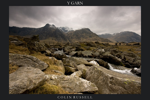 Y Garn mountain, North Wales. April 2008.