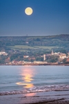 z4273 Moonset over Shanklin