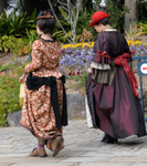 Japan Nagasaki Japan Glover Garden two ladies in costume dress