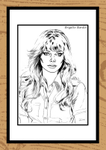Brigitte Bardot Hand-Drawn Portrait by Paul Duddell 117-03-2025
