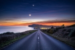 z4354 Moon and Venus at Dusk over Tennyson