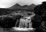 Waterfall and Cuillin, Isle of Skye