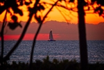 Sailboat at dawn