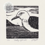 Beady-eyed Gull - linocut