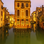 Palazzo Tetta at Dusk, Venice - Portrait Version