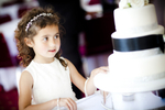 Flower Girl and Wedding Cake at Margam Orangery