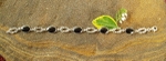 Whitby Jet Silver Bracelet jb005