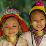 Long neck Children, Chiang Mai, Thailand