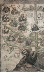Portería mural, genealogical tree of St. Francis, detail
