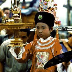 KM-227 Boy in Cheung Chau Bun Festival - 1978