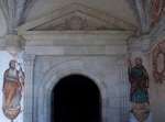 Portería, cloister portal with murals of SS Peter & Paul