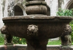 Santiago Apóstol, cloister fountain, basin, lions