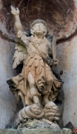 Façade niche sculpture, St. Michael Archangel