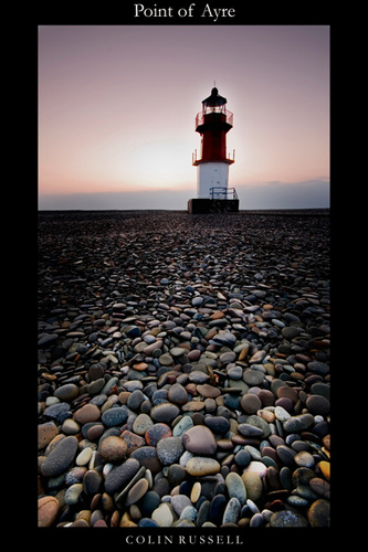 The beach lighthouse at the Point of Ayre