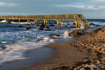 Footbridge at Pans Rock, Ballycastle Beach, County Antrim