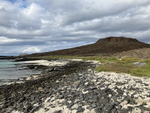 Rocky beach on Chinese Hat, Galapagos