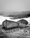 Abandoned waterboat (Monochrome)