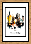 Tower Bridge Ink Paintings by Artist Paul Duddell 104-06-2025