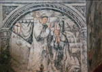 Augustine kneeling before bishop Valerius