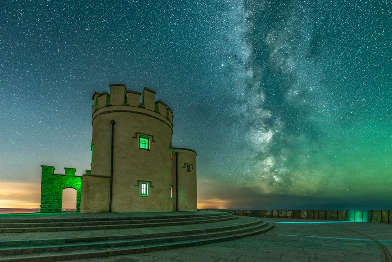 Milky Way at O'Brien's Tower, Cliffs of Moher