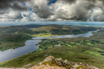 View from the top of Errigal Mountain
