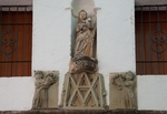 Oaxaca, Oaxaca, La Merced, convento portal niche sculpture, Our Lady o
