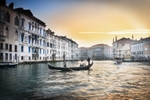 Sunset On The Grand Canal - Venice - Italy
