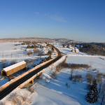 Kennebecasis River #7.5 Covered Bridge Aerial View