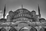Blue Mosque B&W North view
