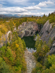 Hodge Close quarry, aerial - Lake District.