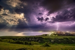 z4041 Stormy Moonlight over Sandown Bay