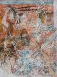 South wall mural presbytery, detail , warrior with copilli