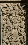 Chancel arch, right pilaster reliefs