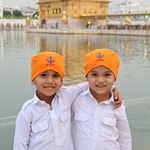 Twin boys, Golden Temple, Amritsar, India