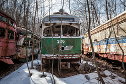 Trolley Graveyard | Pullman Standard PCC North Station Car