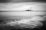 St Mary's Lighthouse from the beach (2)