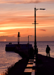Fishermen and Photographers at sunrise Looe