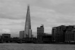 The Shard & Southwark Bridge (b&w)