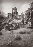 Kirkstall Abbey Circa 1980 in Black and White