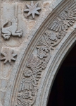 Façade portal, left spandrel detail