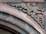 Lower cloister arch, spandrel relief