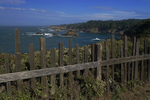 Weathered Fence and Coastline, Mendocino