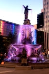Fountain Square Statue in Purple