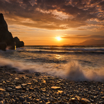 keel Strand at Sunset