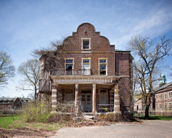 Pennhurst State School and Hospital, Philadelphia Hall. Spring City, P