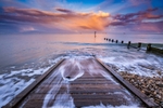z3797 Passing Showers, Shanklin Beach