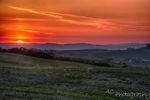 Sunset in Val d'Orcia