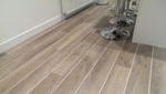 Lime washed oak (KP99) with Chalk (DS10) design strip