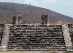 ruins of both teocalli beneath Dominican capilla abierta