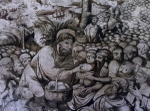 Oaxtepec, Morelos, Santo Domingo, refectory mural detail